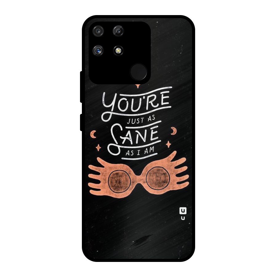 Sane As I Metal Back Case for Realme Narzo 50A