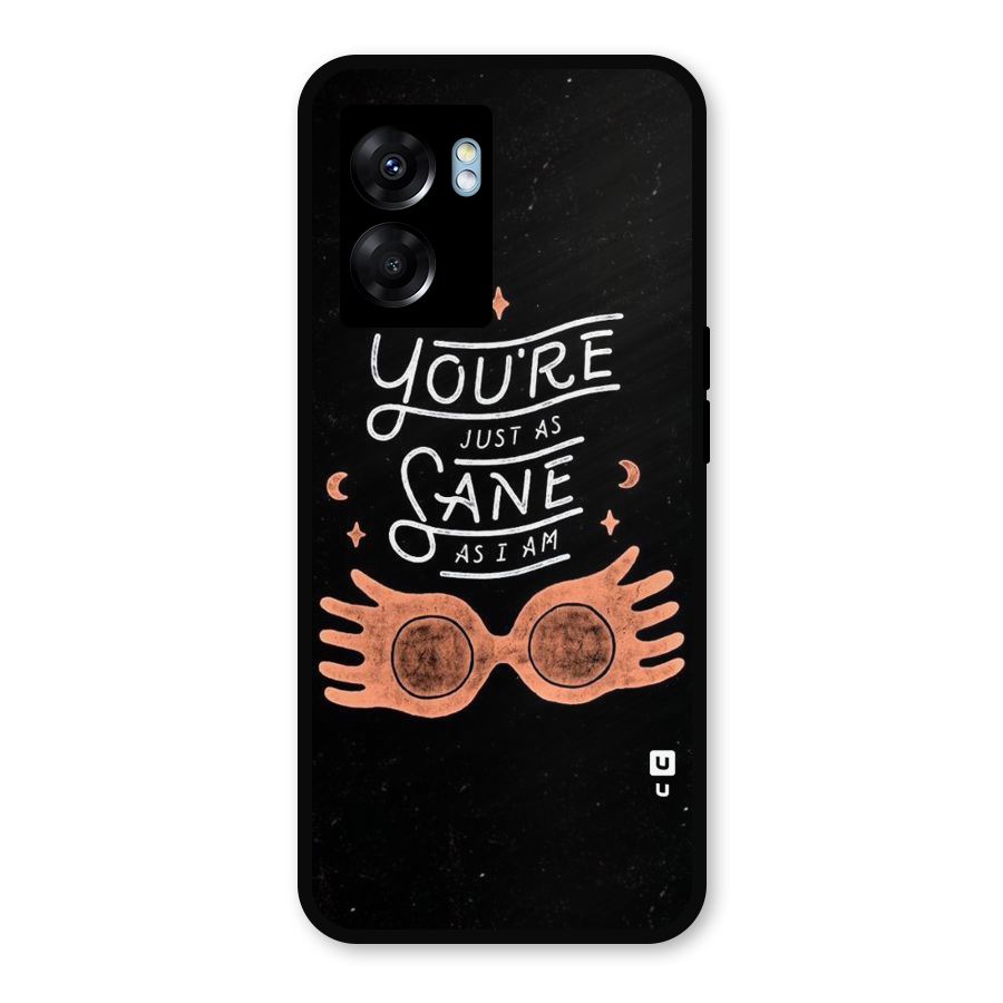 Sane As I Metal Back Case for Realme Narzo 50 5G