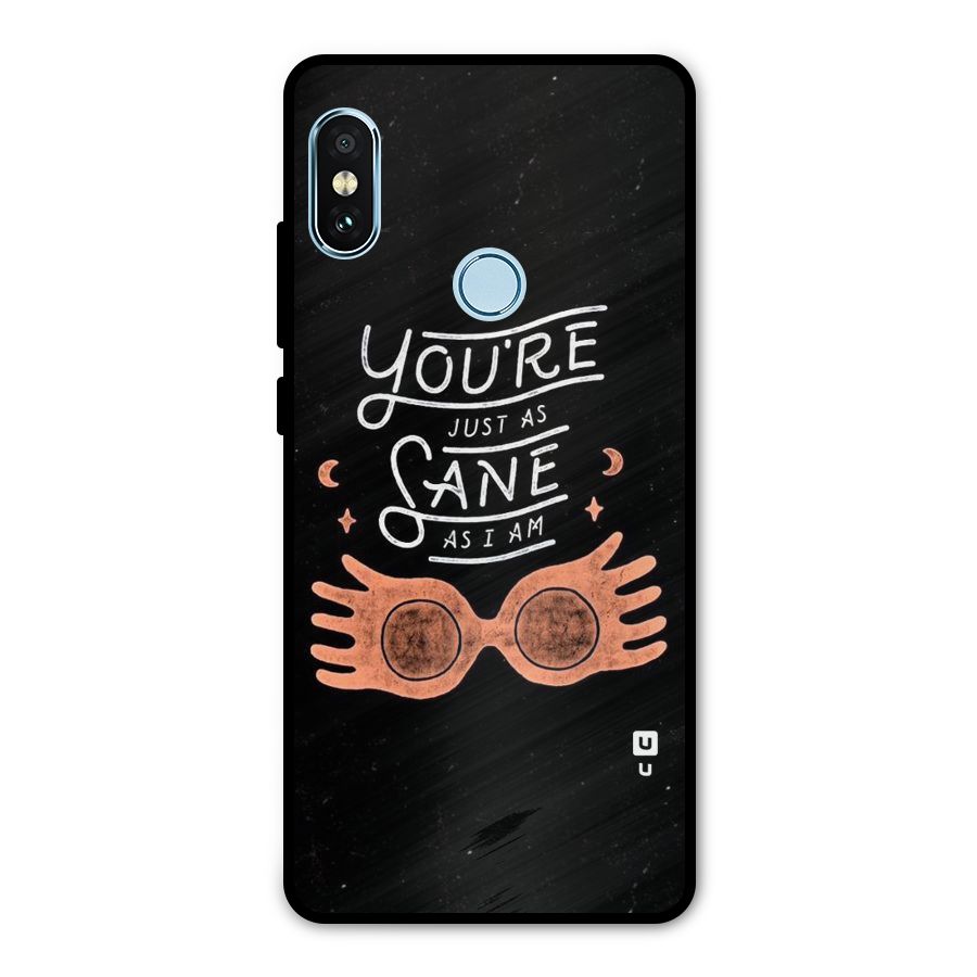 Sane As I Metal Back Case for Redmi Note 5 Pro