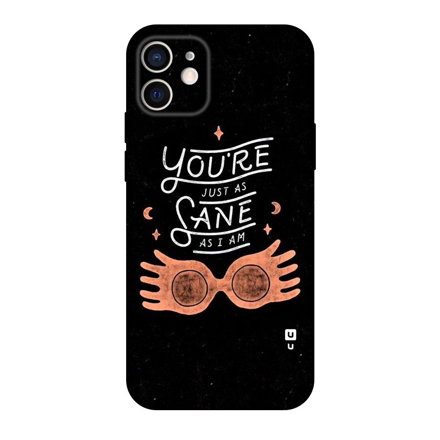 Sane As I Original Polycarbonate Back Case for iPhone 12