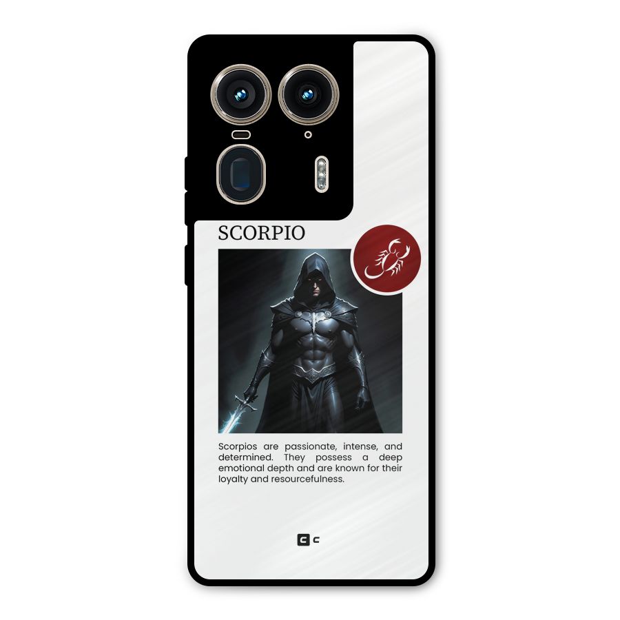 Sane Scorpio Metal Back Case for Motorola Edge 50 Ultra