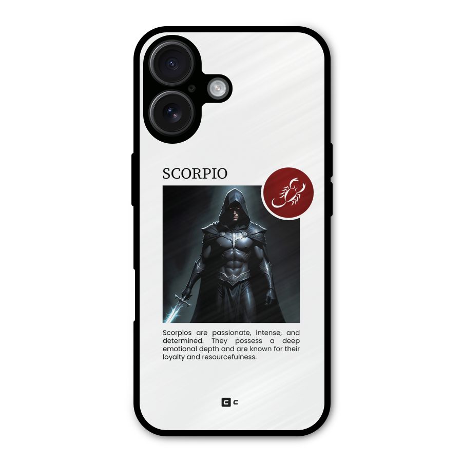 Sane Scorpio Metal Back Case for iPhone 16