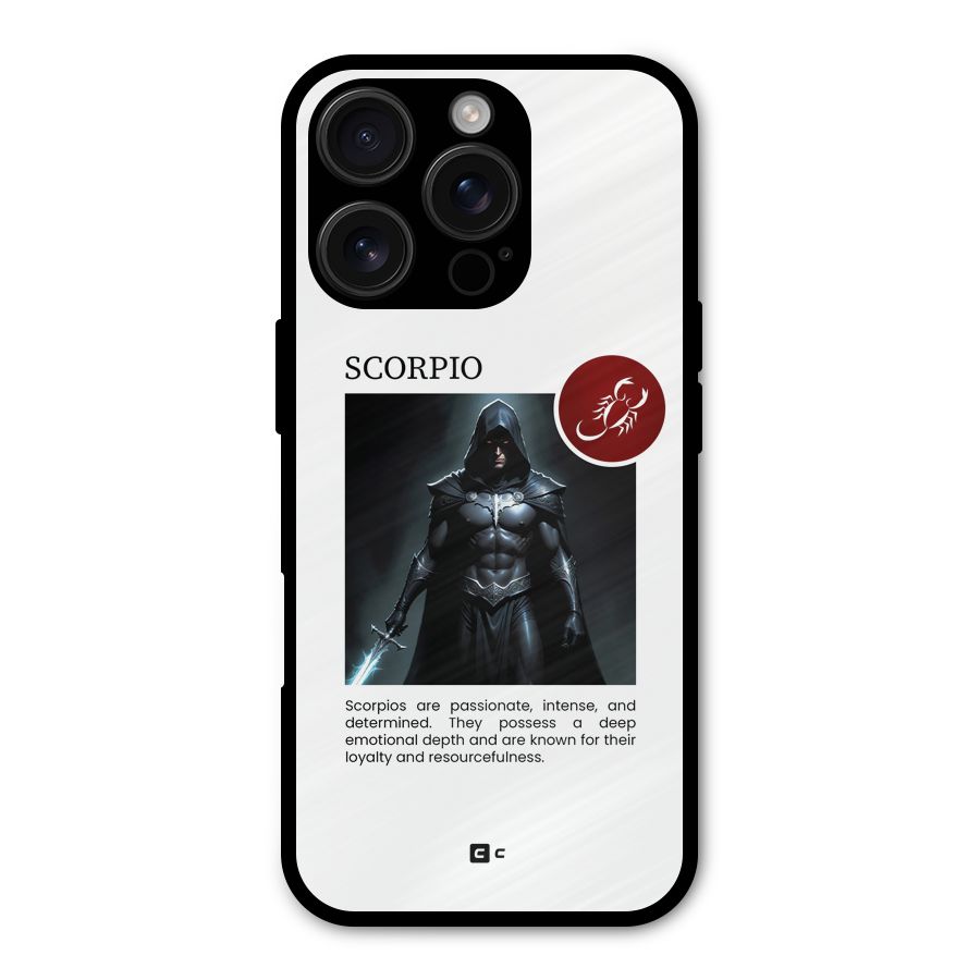 Sane Scorpio Metal Back Case for iPhone 16 Pro