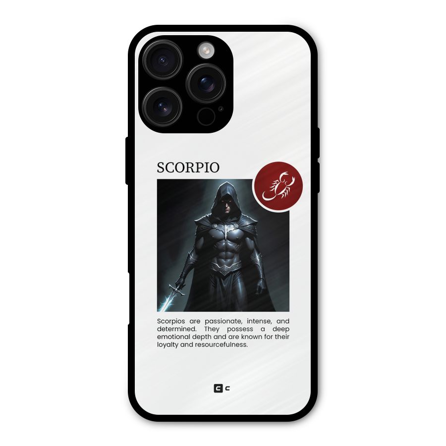 Sane Scorpio Metal Back Case for iPhone 16 Pro Max