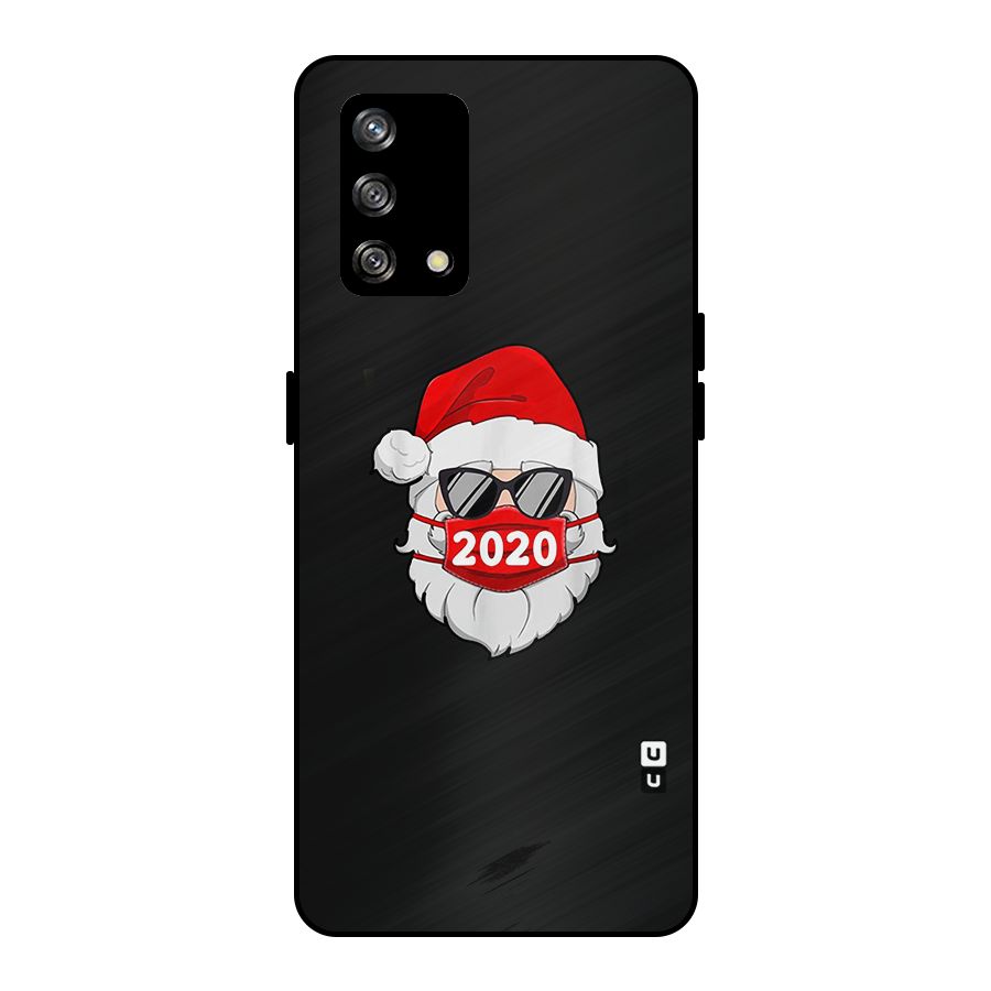 Santa 2020 Metal Back Case for Oppo F19