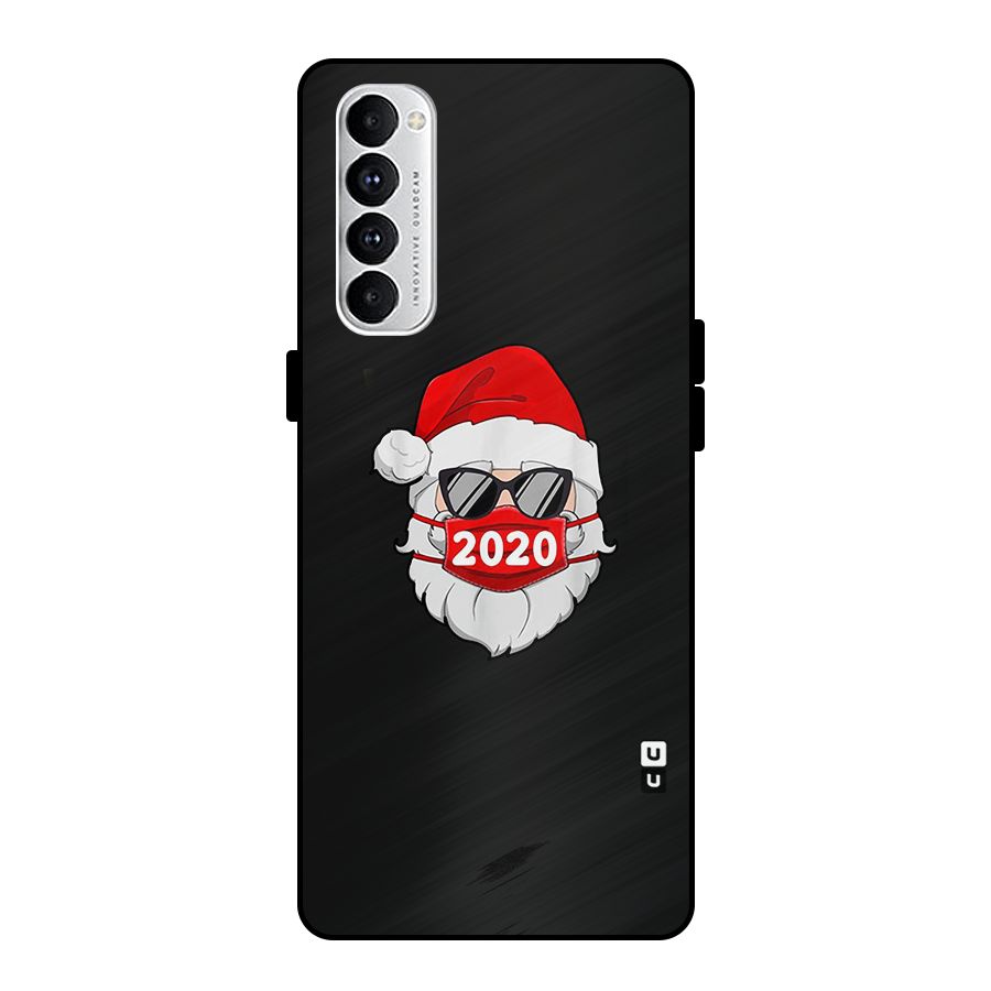 Santa 2020 Metal Back Case for Oppo Reno4 Pro