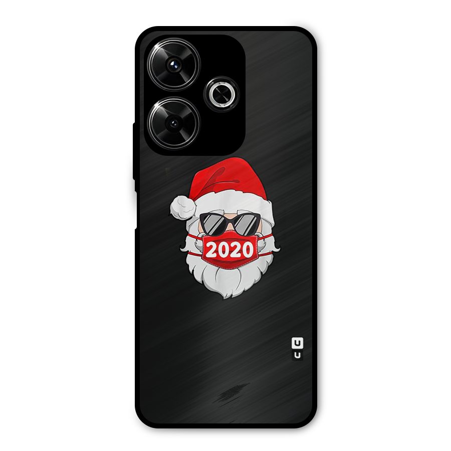 Santa 2020 Metal Back Case for Poco M6 Plus