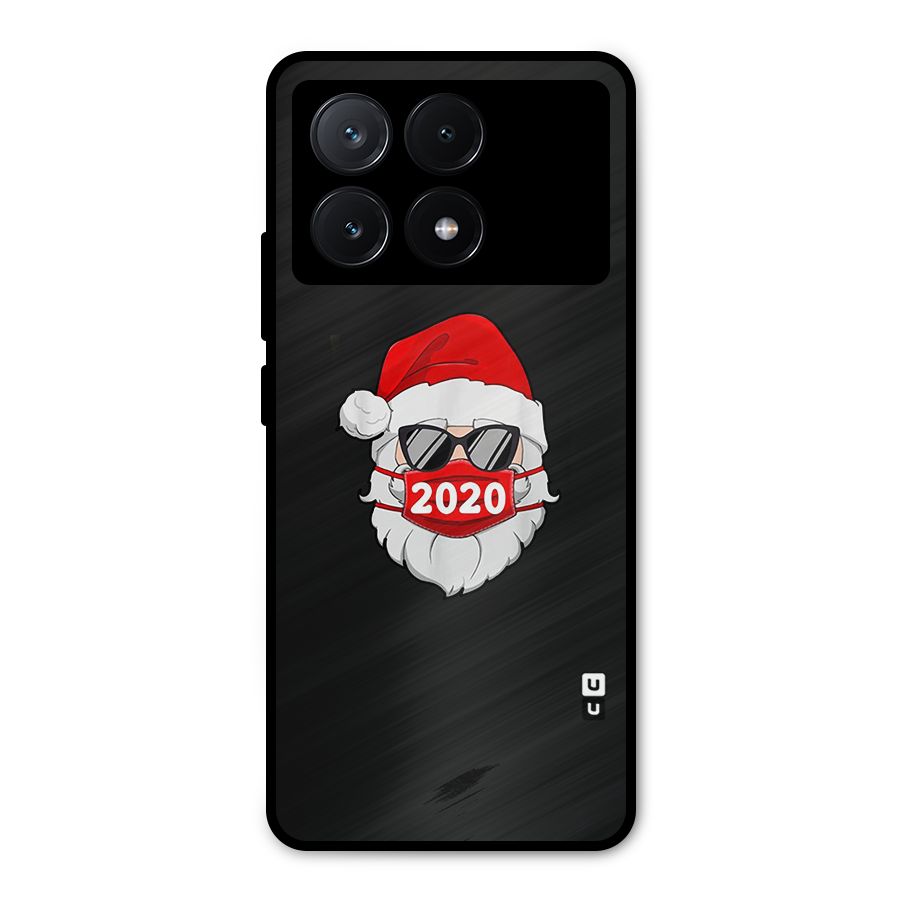 Santa 2020 Metal Back Case for Poco X6 Pro