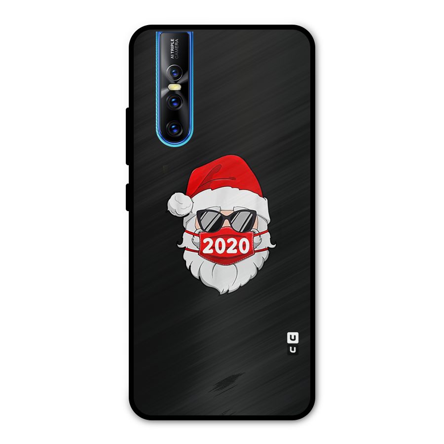 Santa 2020 Metal Back Case for Vivo V15 Pro