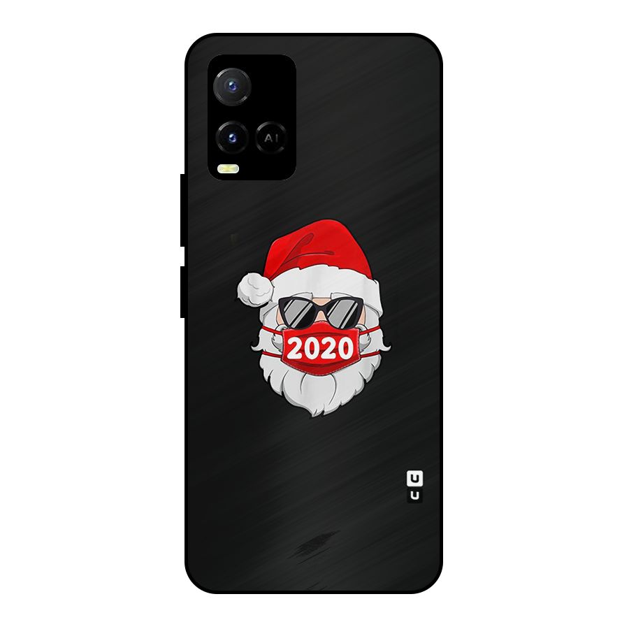 Santa 2020 Metal Back Case for Vivo Y21G
