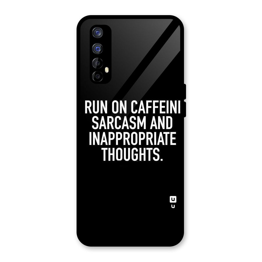 Sarcasm And Caffeine Glass Back Case for Realme Narzo 20 Pro