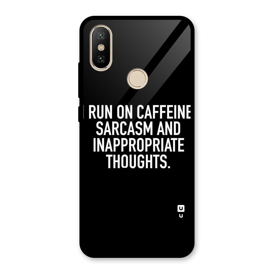 Sarcasm And Caffeine Glass Back Case for Redmi A2