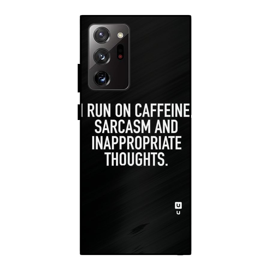 Sarcasm And Caffeine Metal Back Case for Galaxy Note 20 Ultra 5G