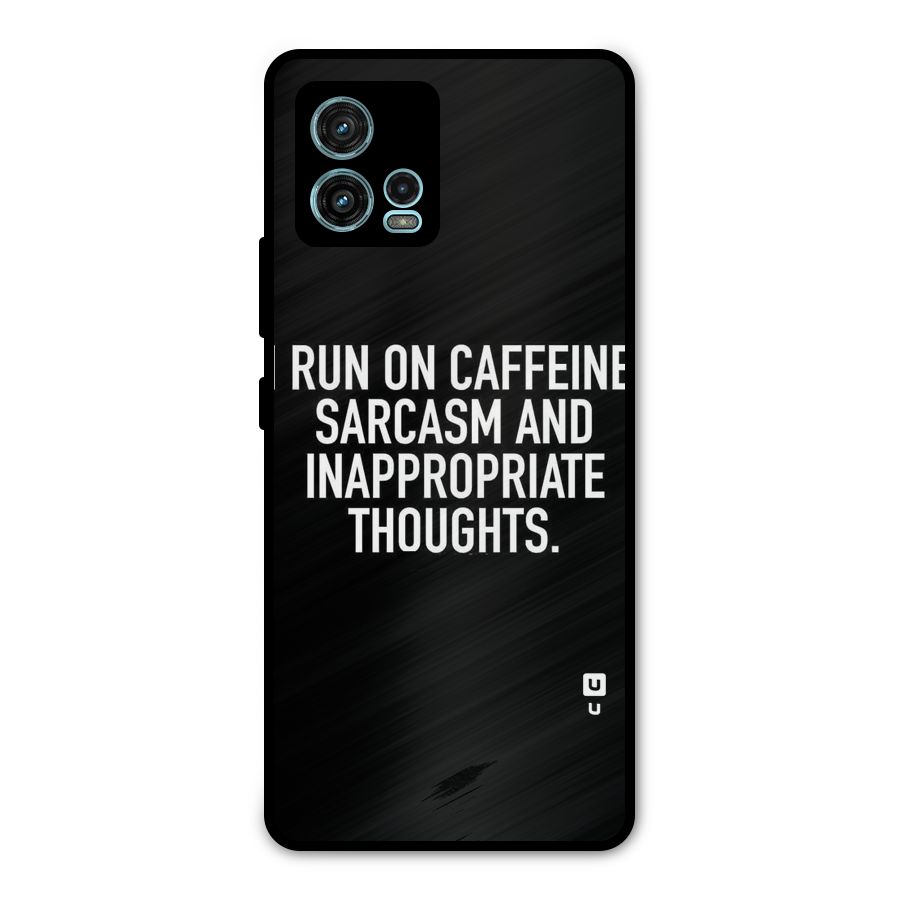 Sarcasm And Caffeine Metal Back Case for Moto G72