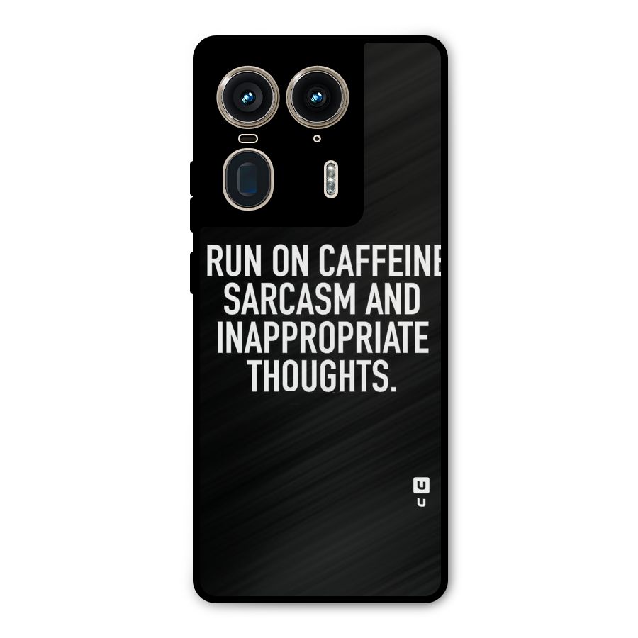 Sarcasm And Caffeine Metal Back Case for Motorola Edge 50 Ultra