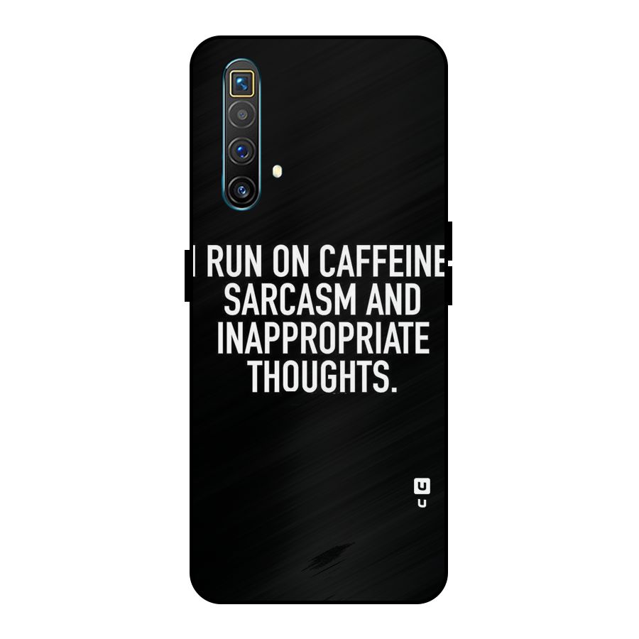 Sarcasm And Caffeine Metal Back Case for Realme X3 SuperZoom