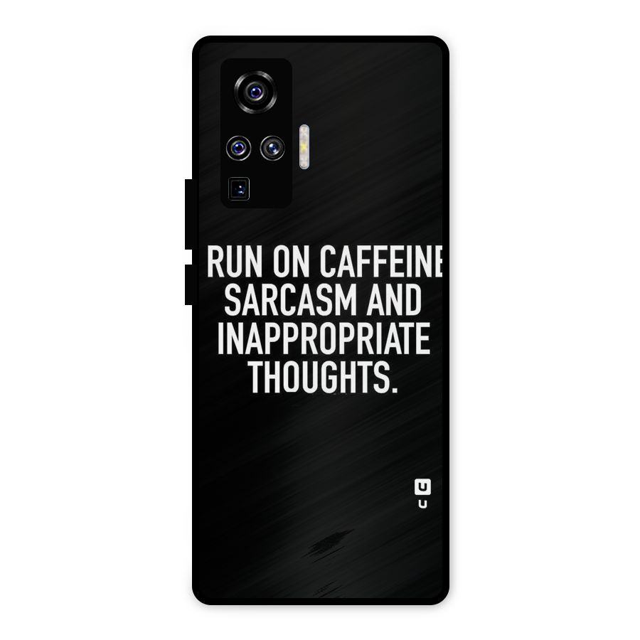 Sarcasm And Caffeine Metal Back Case for Vivo X50 Pro