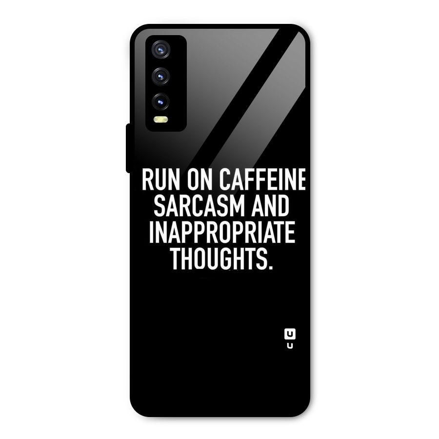 Sarcasm And Caffeine Metal Back Case for Vivo Y20g