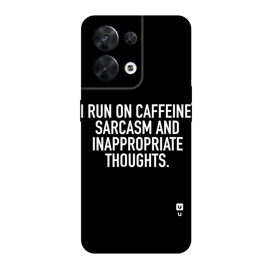 Sarcasm And Caffeine Original Polycarbonate Back Case for Oppo Reno8 5G