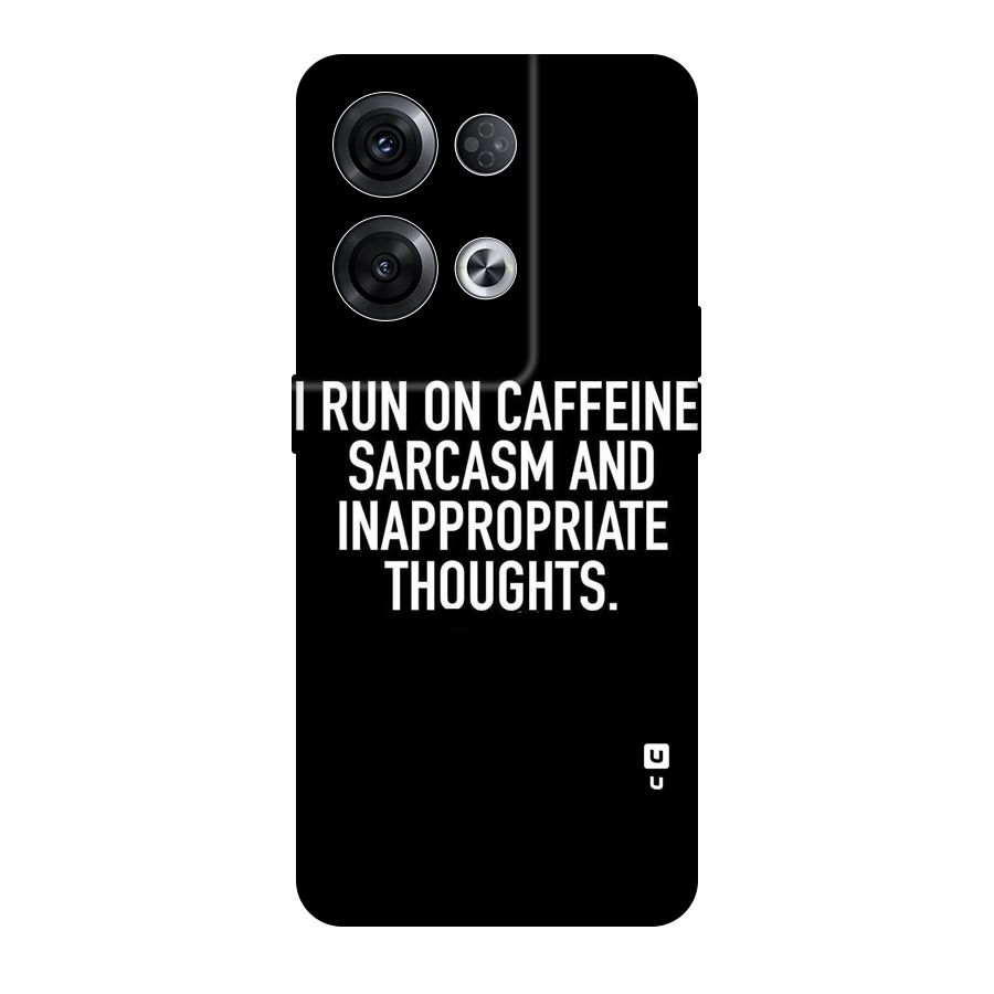 Sarcasm And Caffeine Original Polycarbonate Back Case for Oppo Reno8 Pro 5G