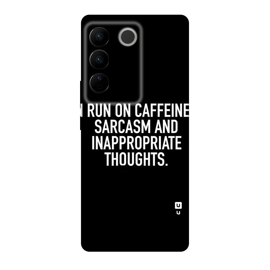 Sarcasm And Caffeine Original Polycarbonate Back Case for Vivo V27