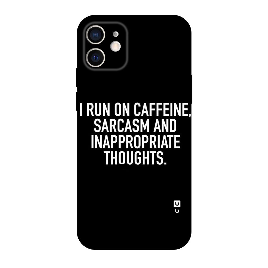 Sarcasm And Caffeine Original Polycarbonate Back Case for iPhone 12