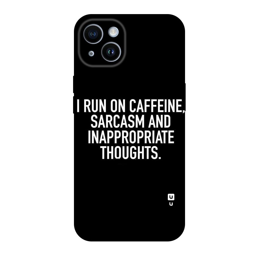 Sarcasm And Caffeine Original Polycarbonate Back Case for iPhone 14
