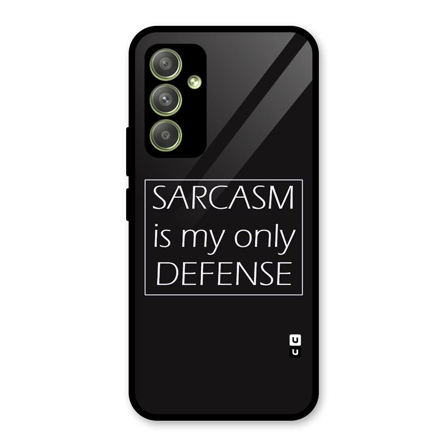 Sarcasm Defence Glass Back Case for Galaxy A54