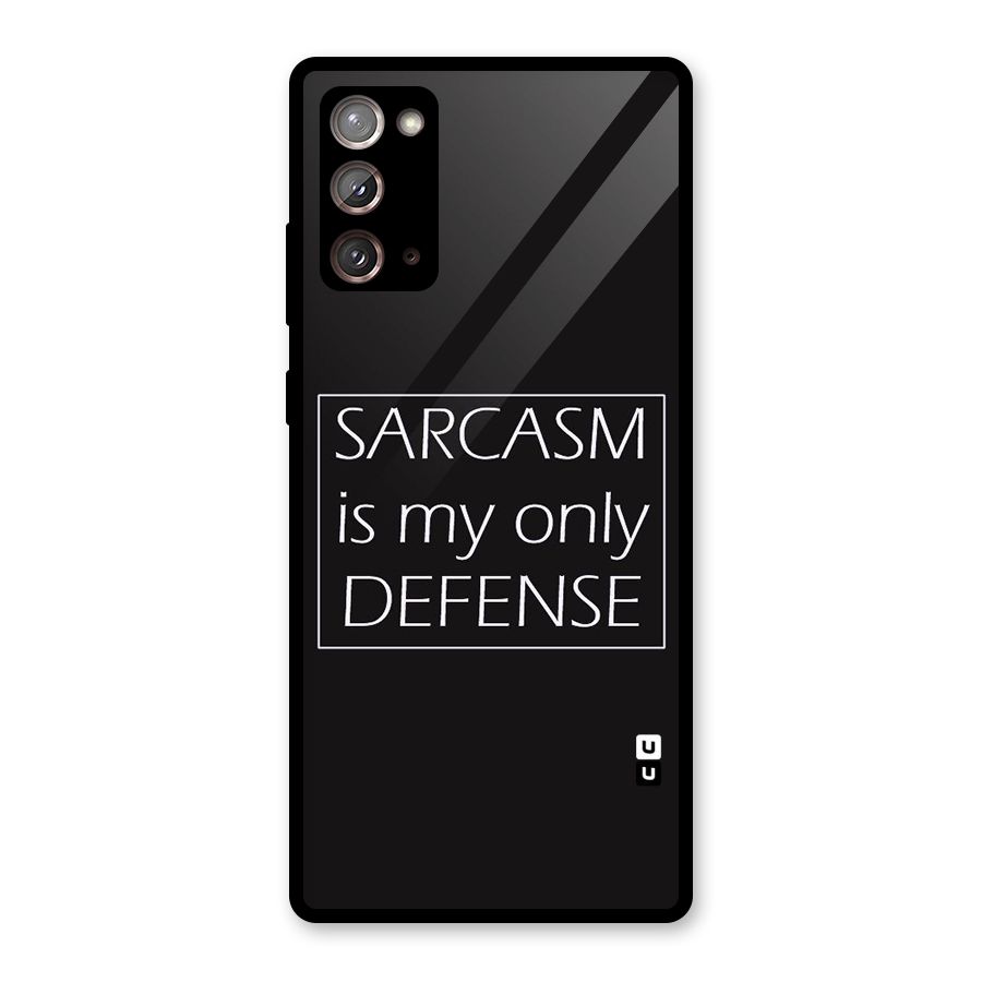 Sarcasm Defence Glass Back Case for Galaxy Note 20
