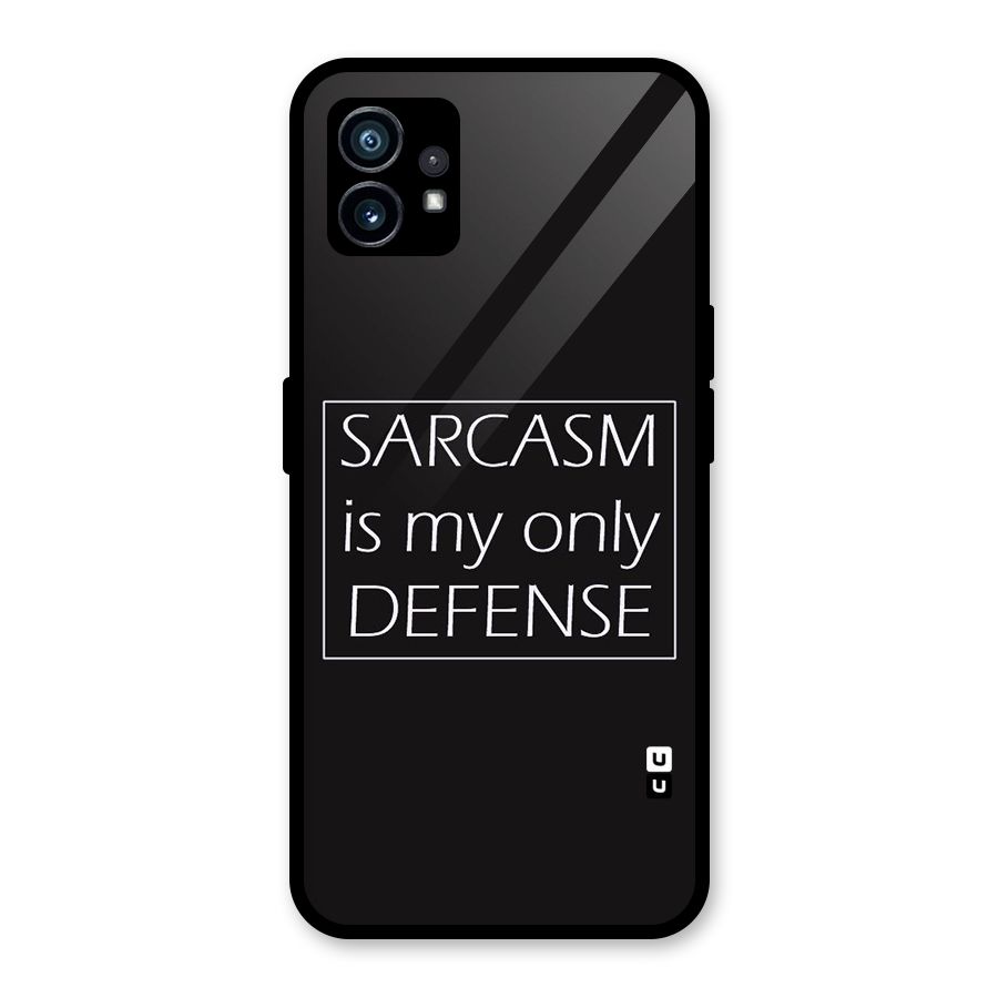 Sarcasm Defence Glass Back Case for Nothing Phone 1