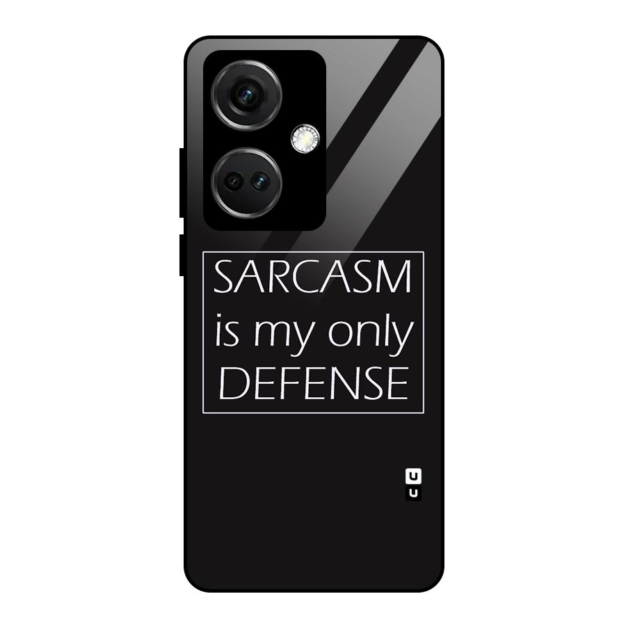 Sarcasm Defence Glass Back Case for OnePlus Nord CE 3 5G