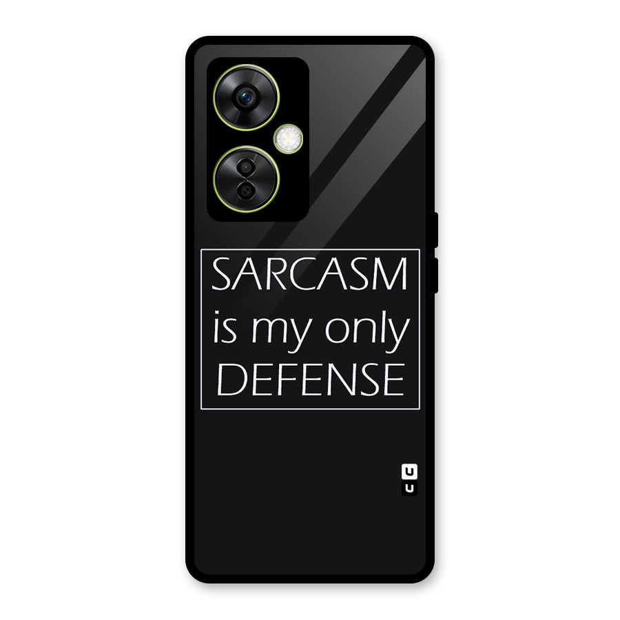 Sarcasm Defence Glass Back Case for OnePlus Nord CE 3 Lite