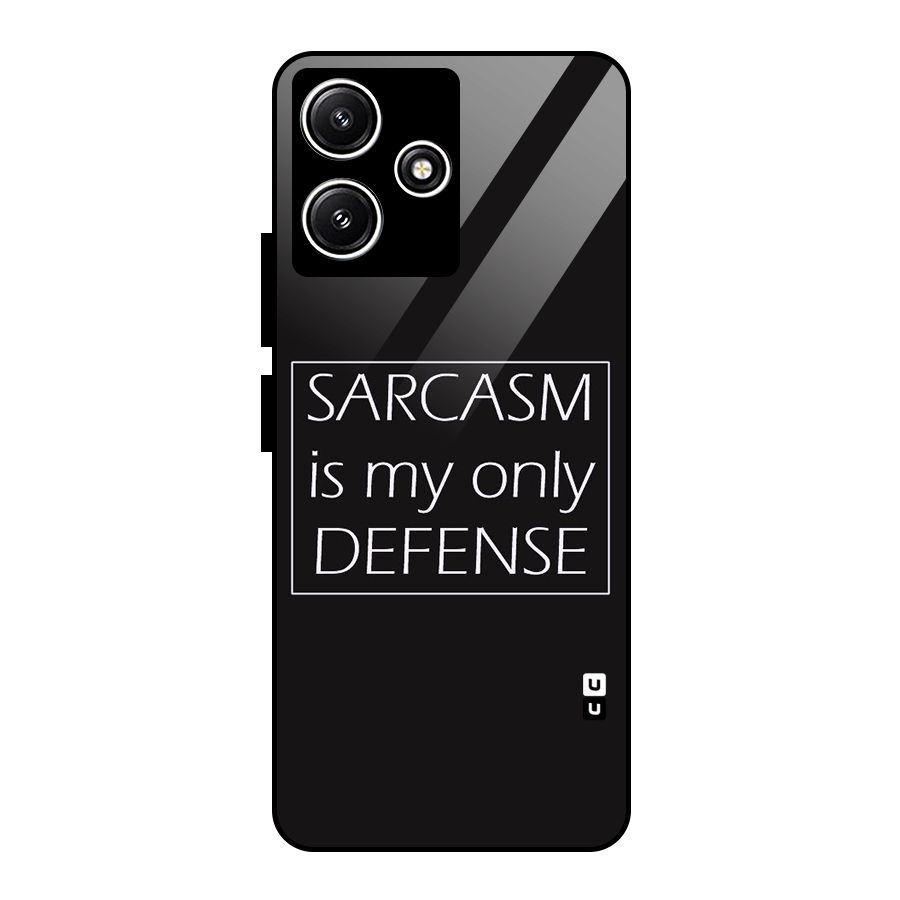 Sarcasm Defence Glass Back Case for Poco M6 Pro
