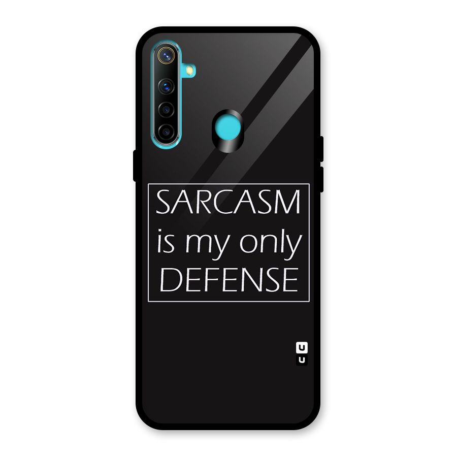Sarcasm Defence Glass Back Case for Realme 5