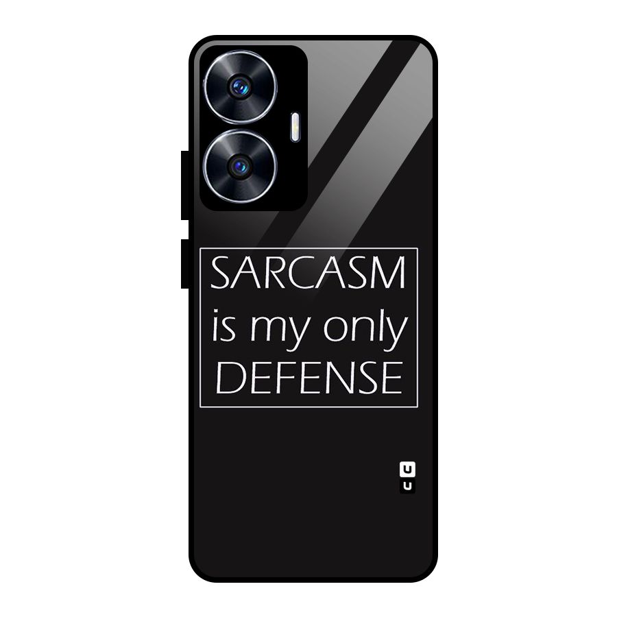 Sarcasm Defence Glass Back Case for Realme Narzo N55