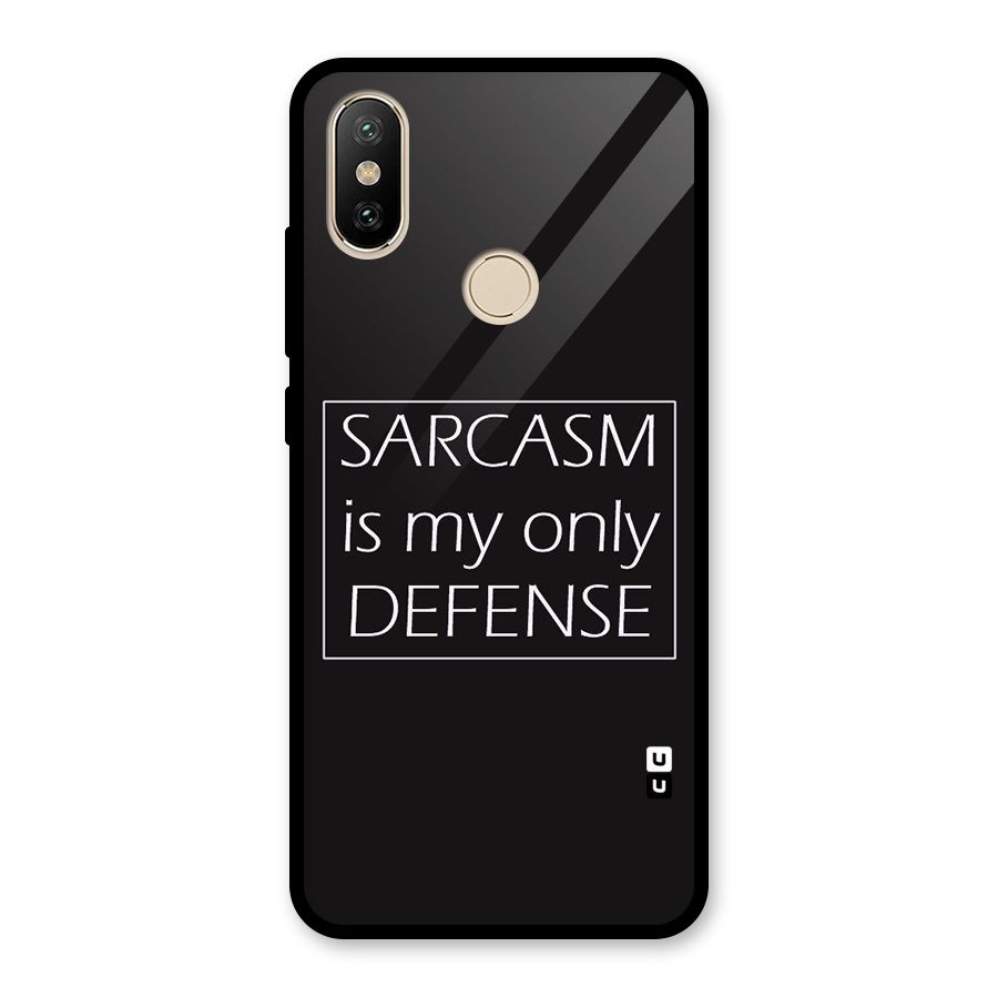 Sarcasm Defence Glass Back Case for Redmi A2