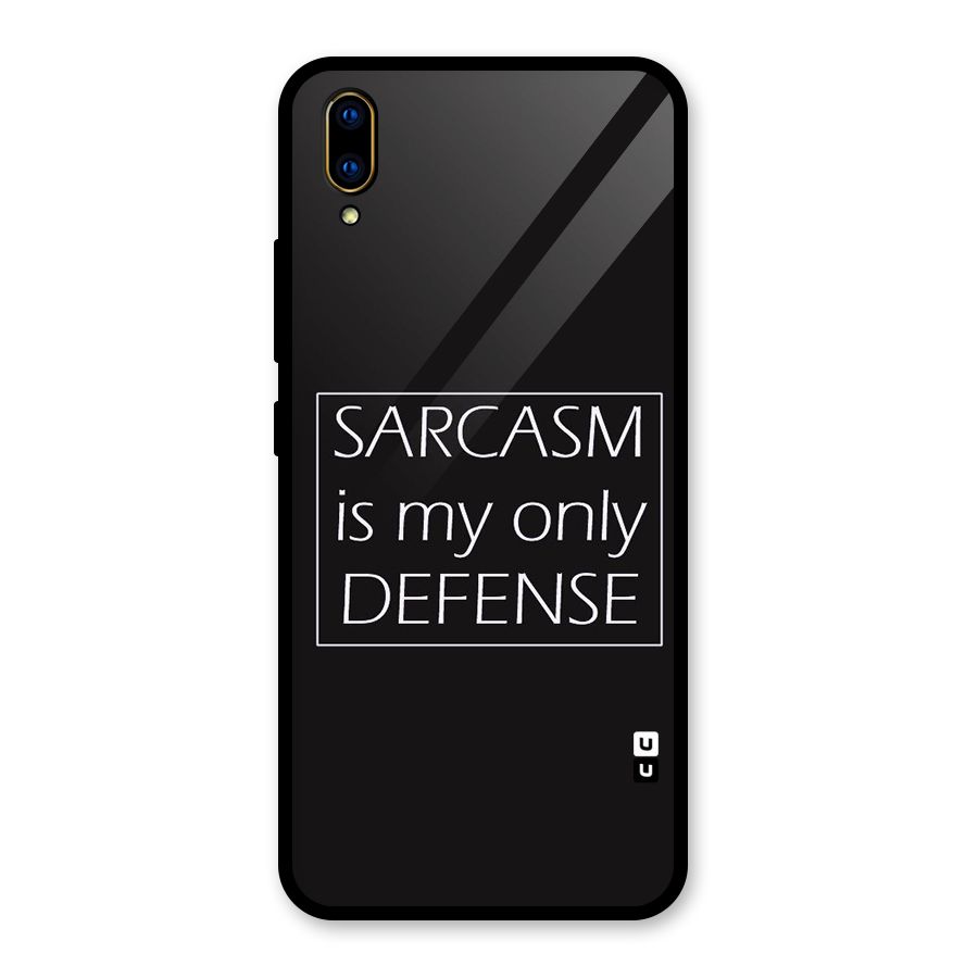 Sarcasm Defence Glass Back Case for Vivo V11 Pro