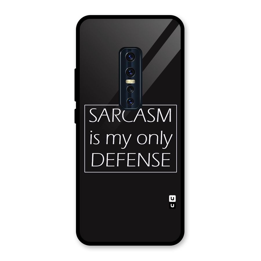 Sarcasm Defence Glass Back Case for Vivo V17 Pro