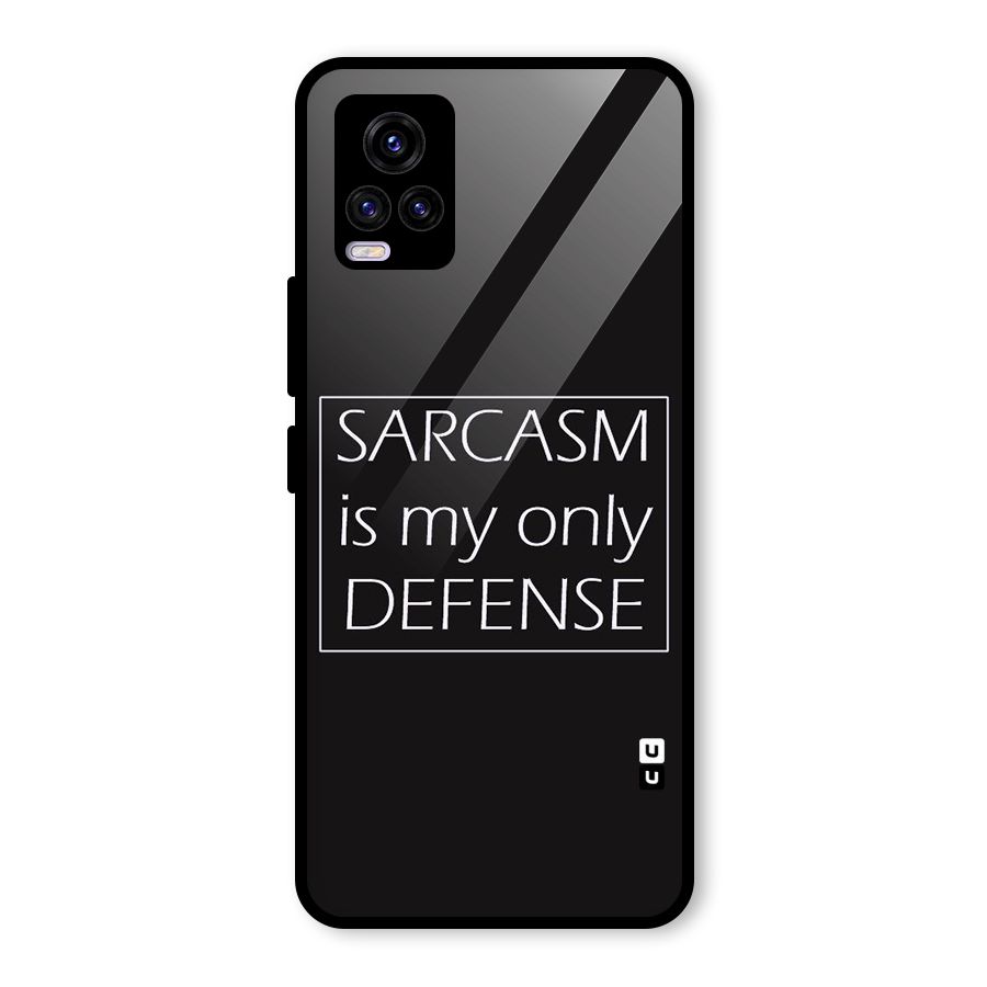 Sarcasm Defence Glass Back Case for Vivo V20 2021