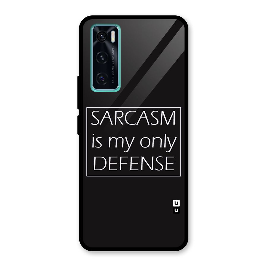 Sarcasm Defence Glass Back Case for Vivo V20 SE