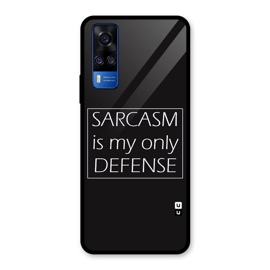 Sarcasm Defence Glass Back Case for Vivo Y31