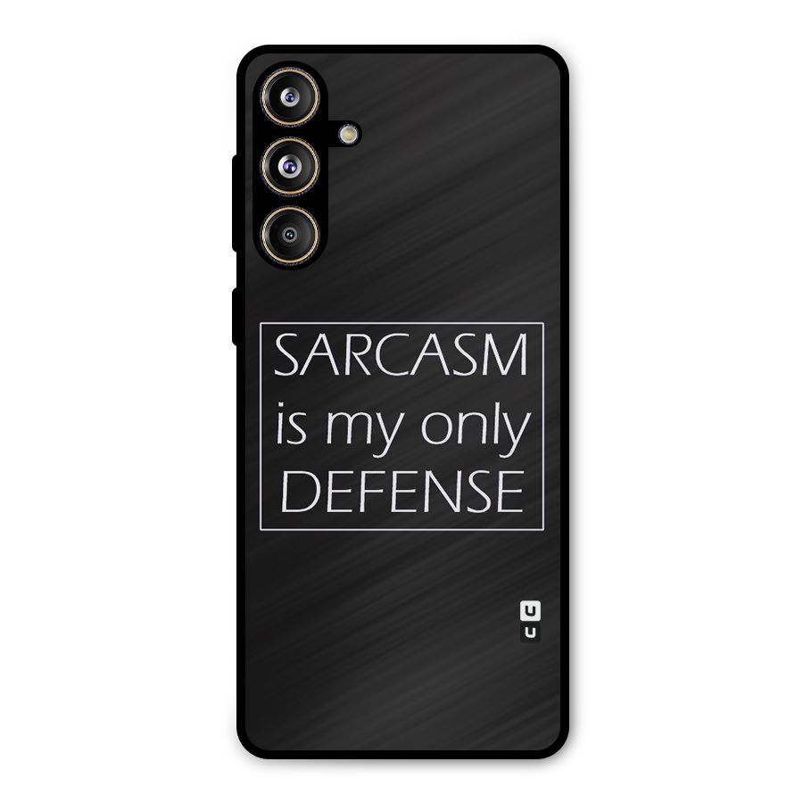 Sarcasm Defence Metal Back Case for Galaxy F55