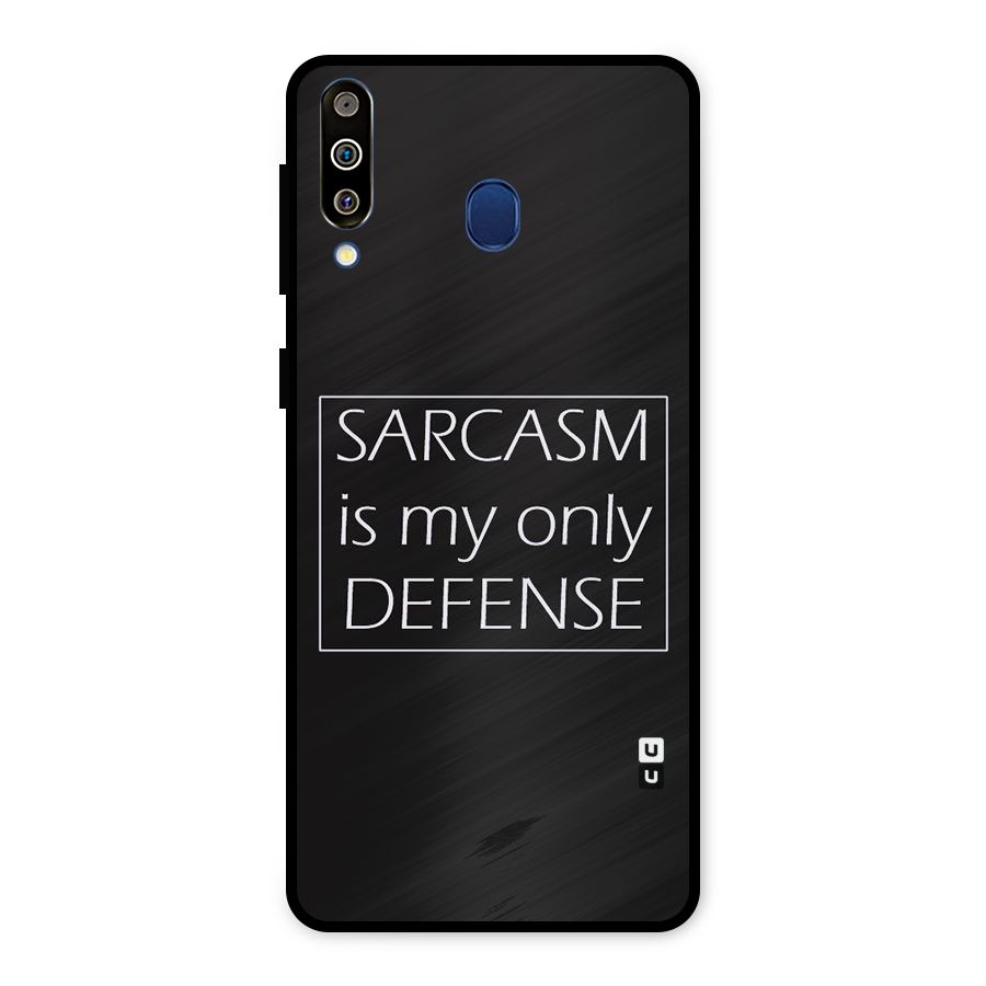 Sarcasm Defence Metal Back Case for Galaxy M30