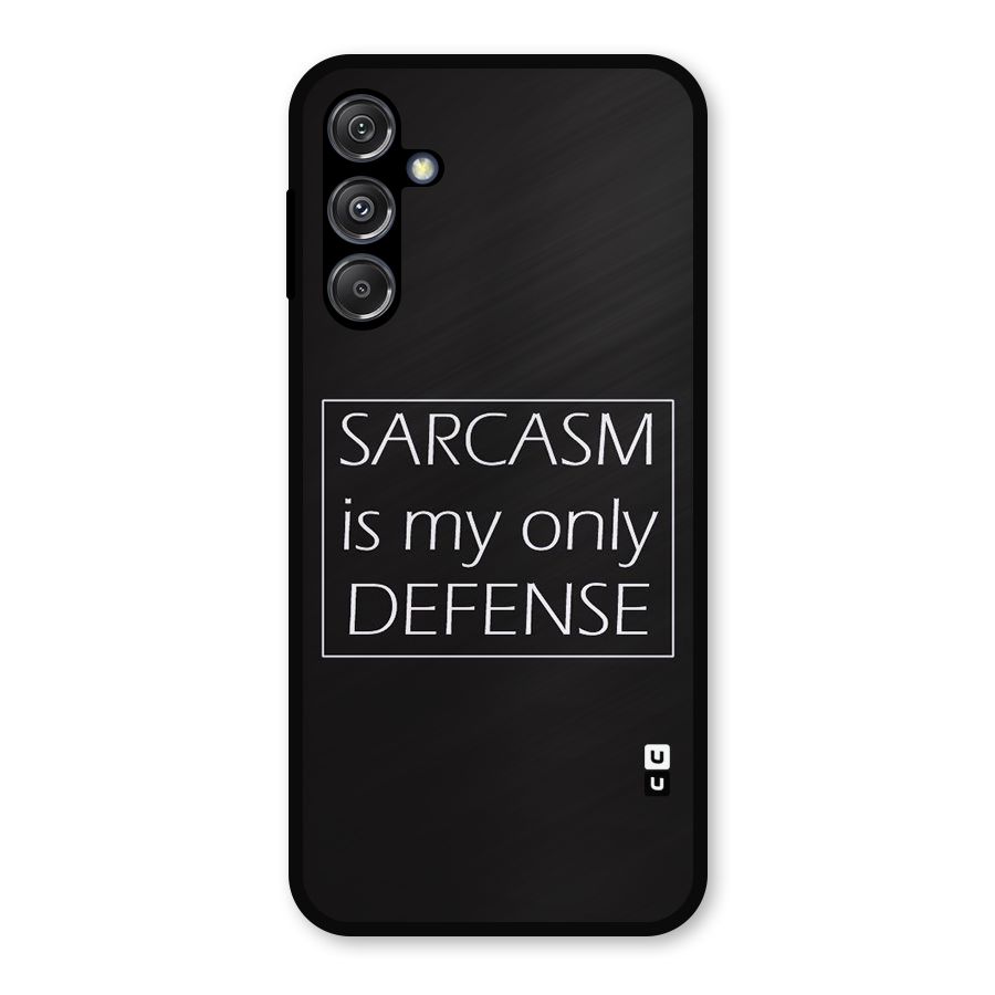 Sarcasm Defence Metal Back Case for Galaxy M34 5G
