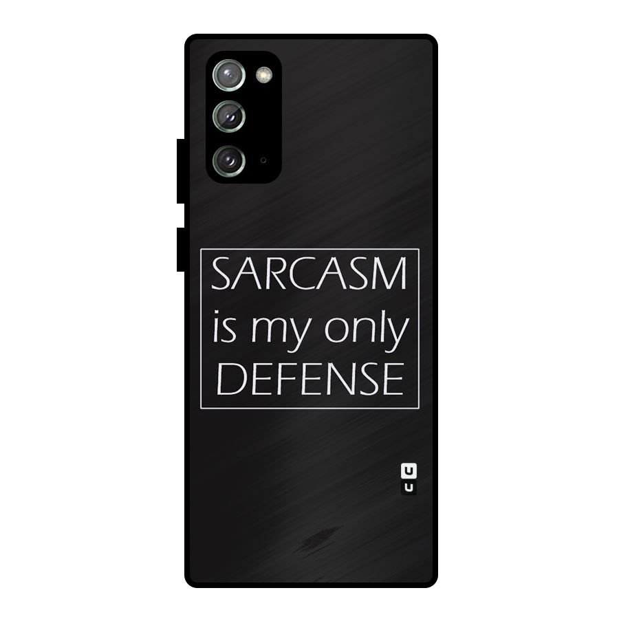 Sarcasm Defence Metal Back Case for Galaxy Note 20