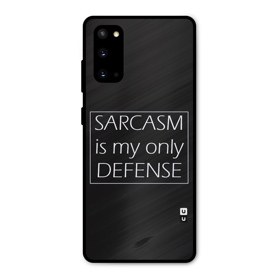 Sarcasm Defence Metal Back Case for Galaxy S20