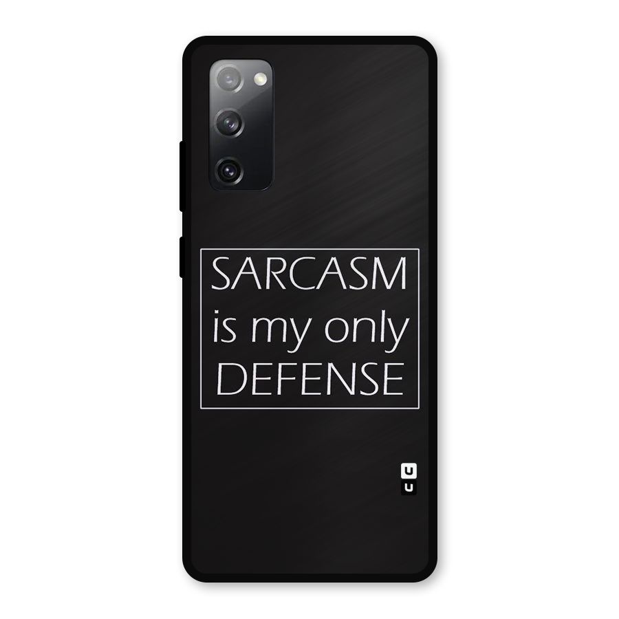 Sarcasm Defence Metal Back Case for Galaxy S20 FE 5G