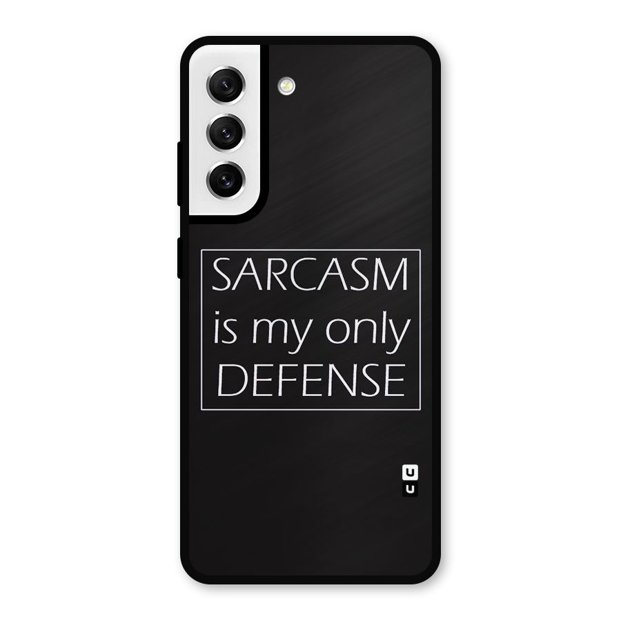 Sarcasm Defence Metal Back Case for Galaxy S21 FE 5G