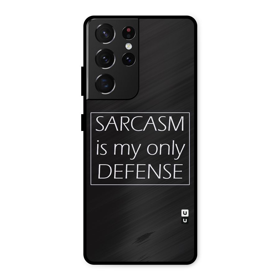 Sarcasm Defence Metal Back Case for Galaxy S21 Ultra 5G