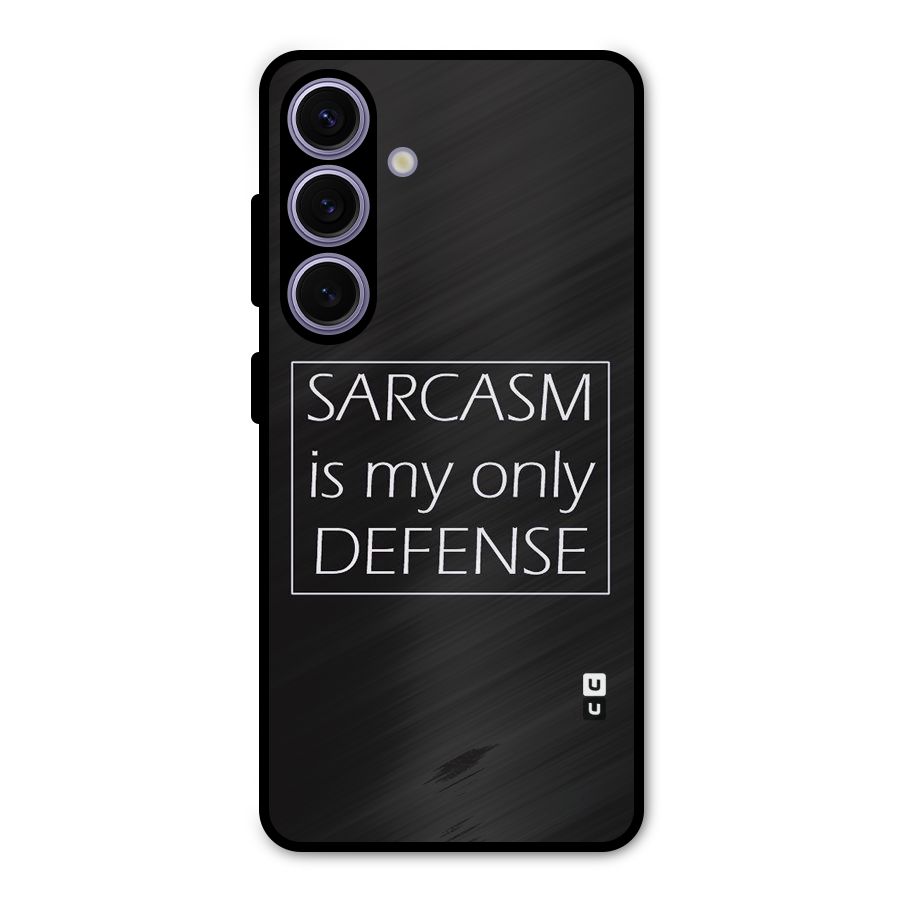Sarcasm Defence Metal Back Case for Galaxy S24